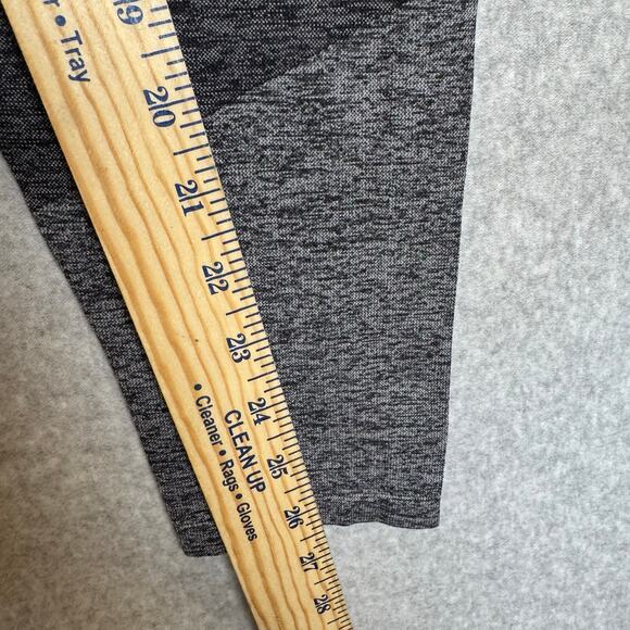 Victoria Secret Pink Seamless Leggings Womens Medium Black Ankle Running Workout - Picture 9 of 13